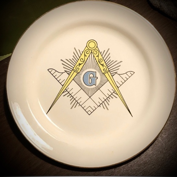 Vintage Morgan Hopper China Nautilus Made in USA Masonic Decorative Plate - Picture 1 of 8